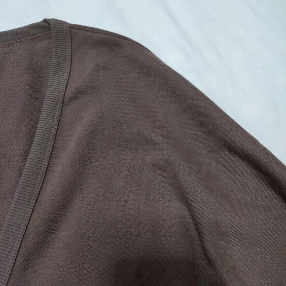 Lavod Brown V-neck Poncho Wraps - Picture 4 of 7